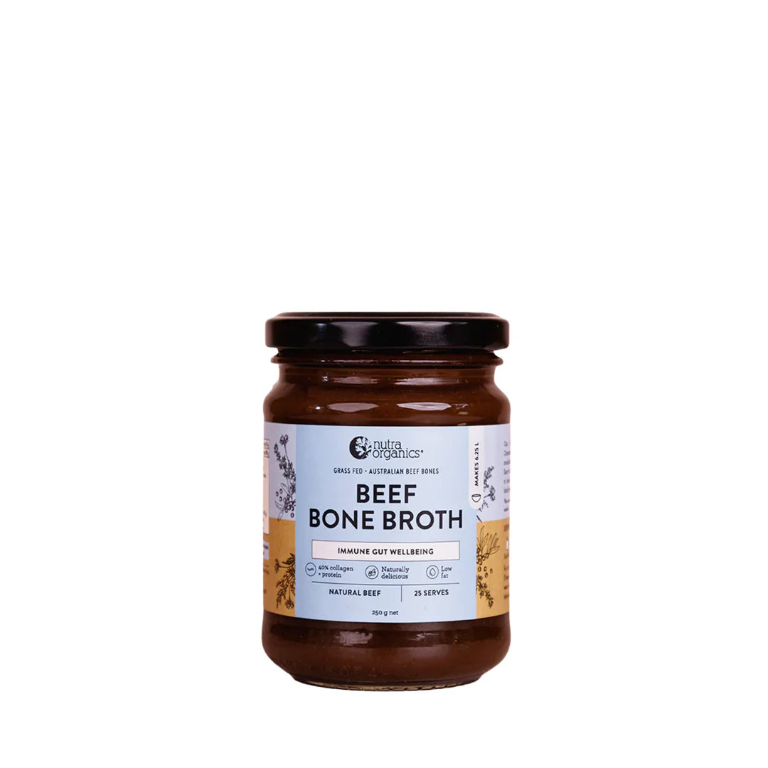 Nutra Organics Beef Bone Broth Concentrate Natural Beef 250g