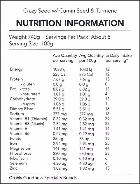 OMGoodness Crazy Seed w/Cumin + Turmeric