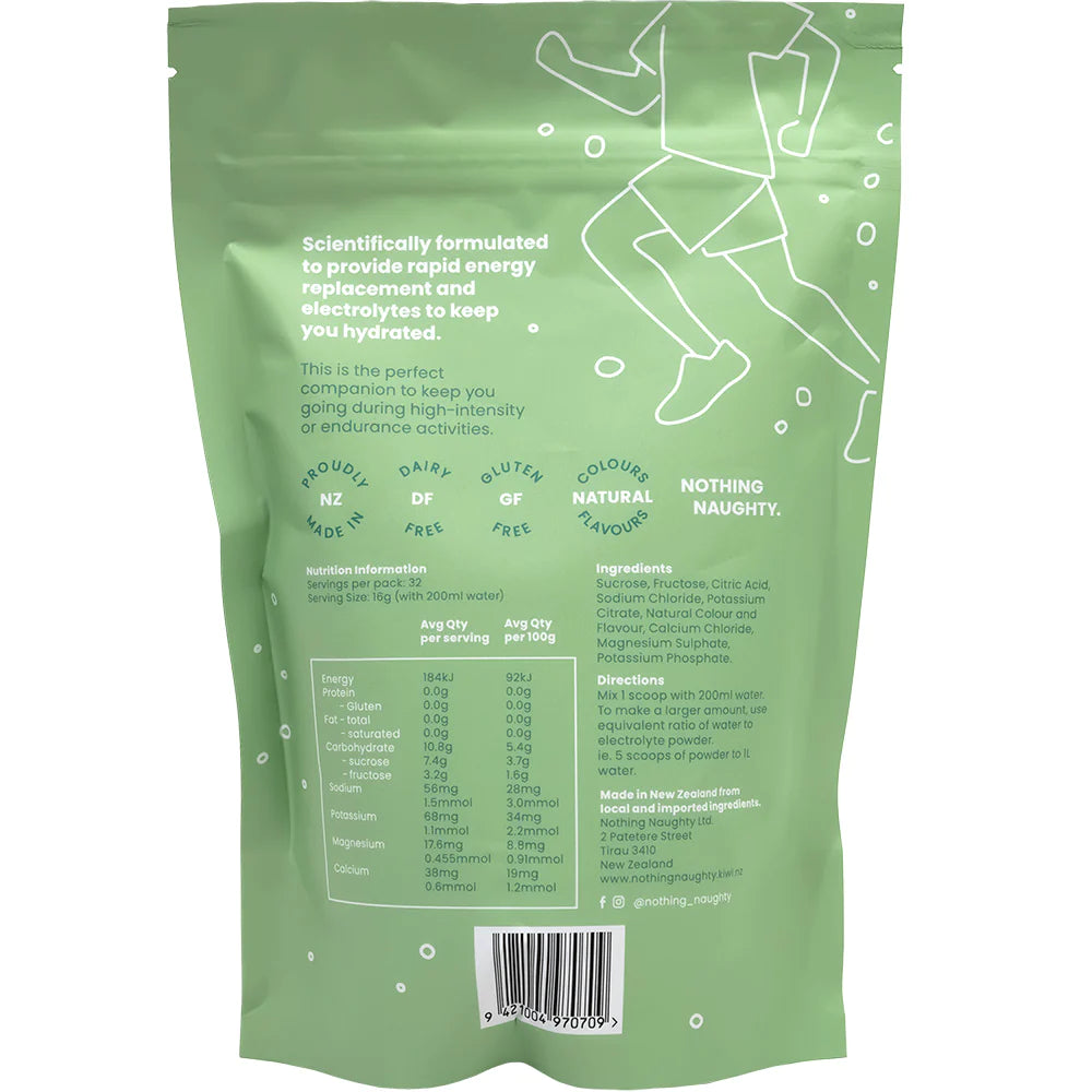 Nothing Naughty Electrolyte Hydration Lemon Lime 515g