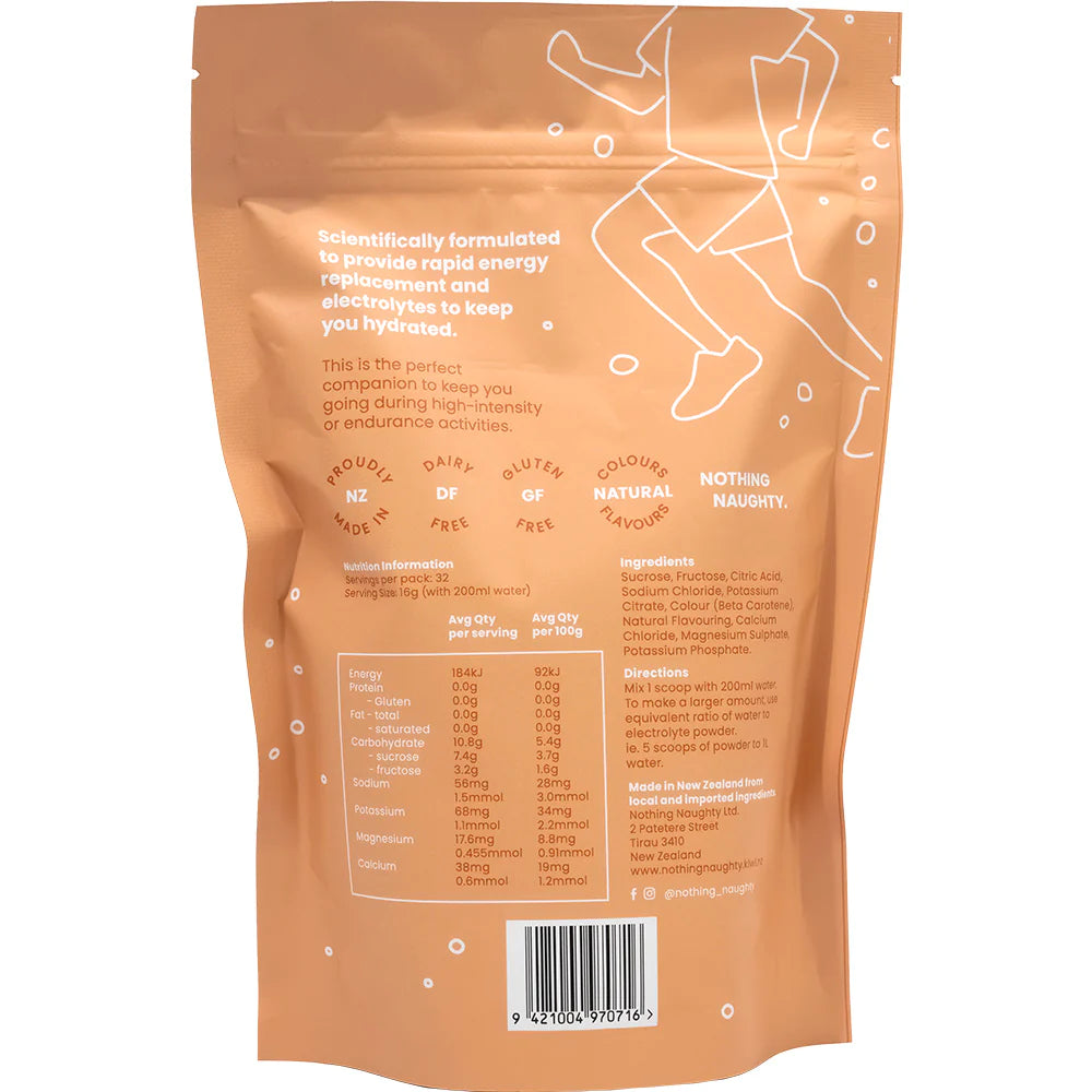 Nothing Naughty Electrolyte Hydration Valencia Orange 515g