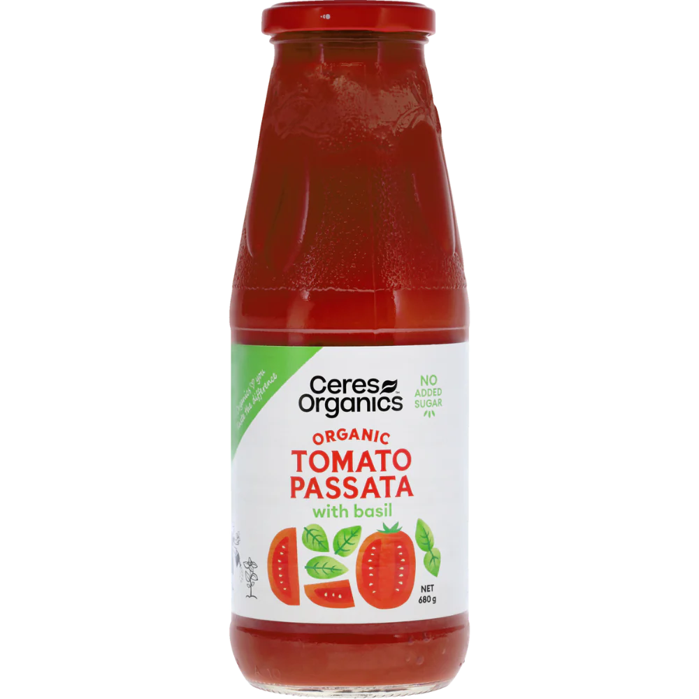 Ceres Organics Tomato Passata w/Basil 680g