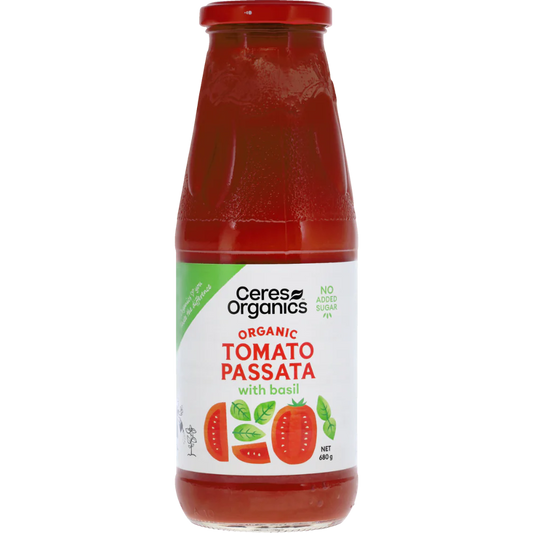 Ceres Organics Tomato Passata w/Basil 680g