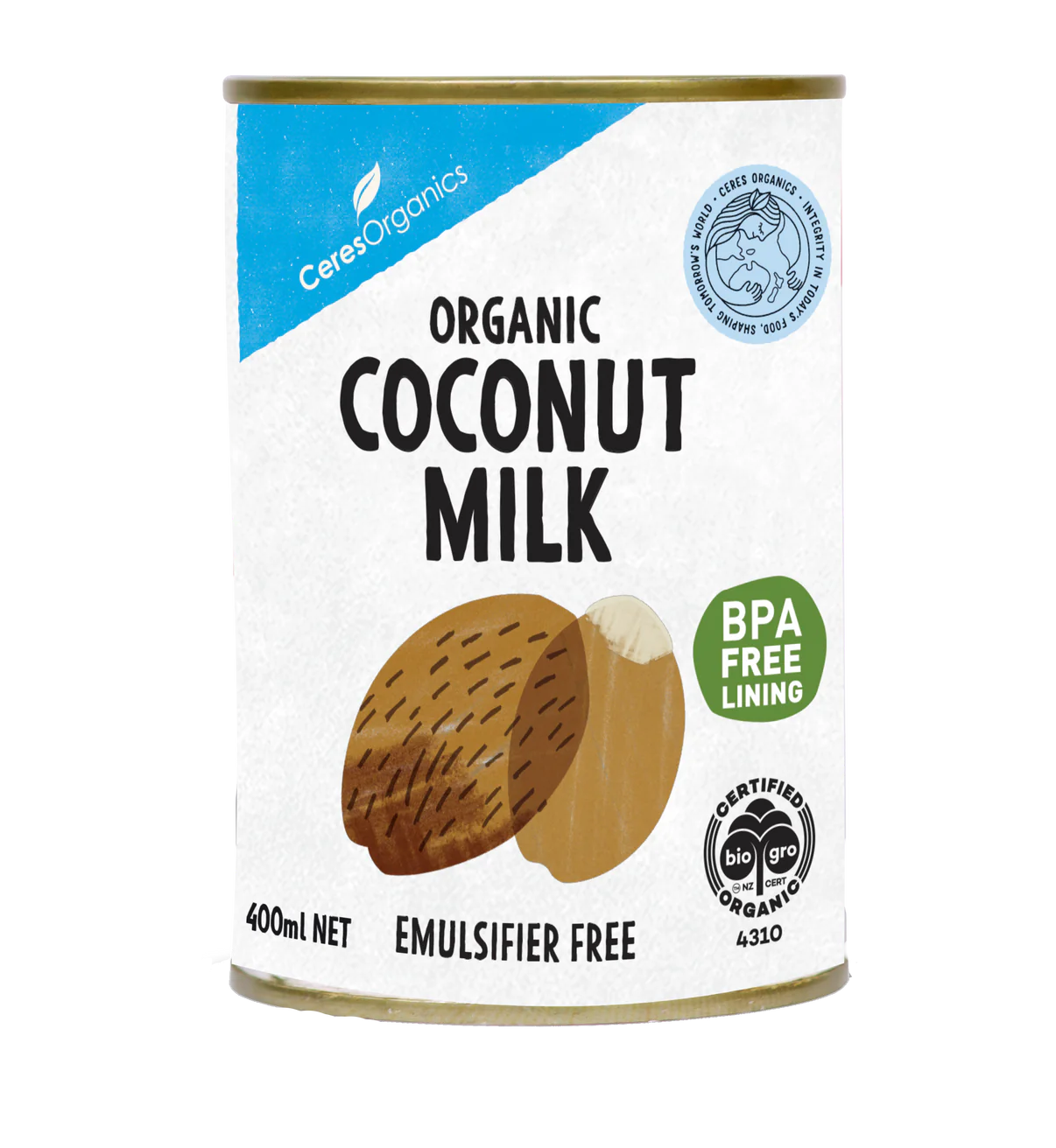 Ceres Organics Coconut Milk 400mL