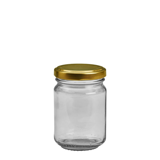 Gold Lid Glass Jar 150mL