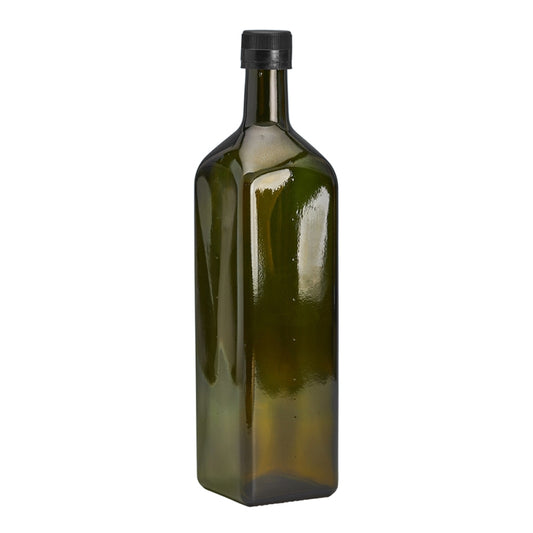 1L Oil/Vinegar Amber Green Bottle