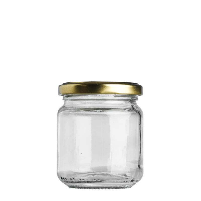 Gold Lid Glass Jar 200mL