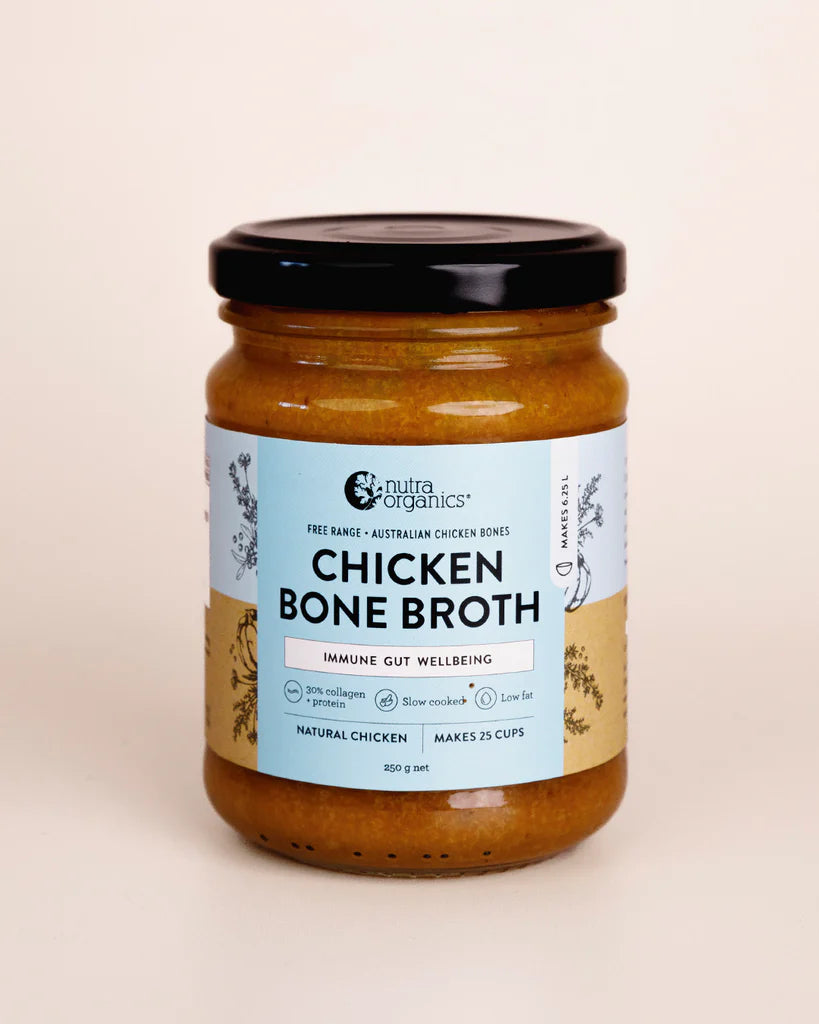 Nutra Organics Chicken Bone Broth Concentrate Natural 250g