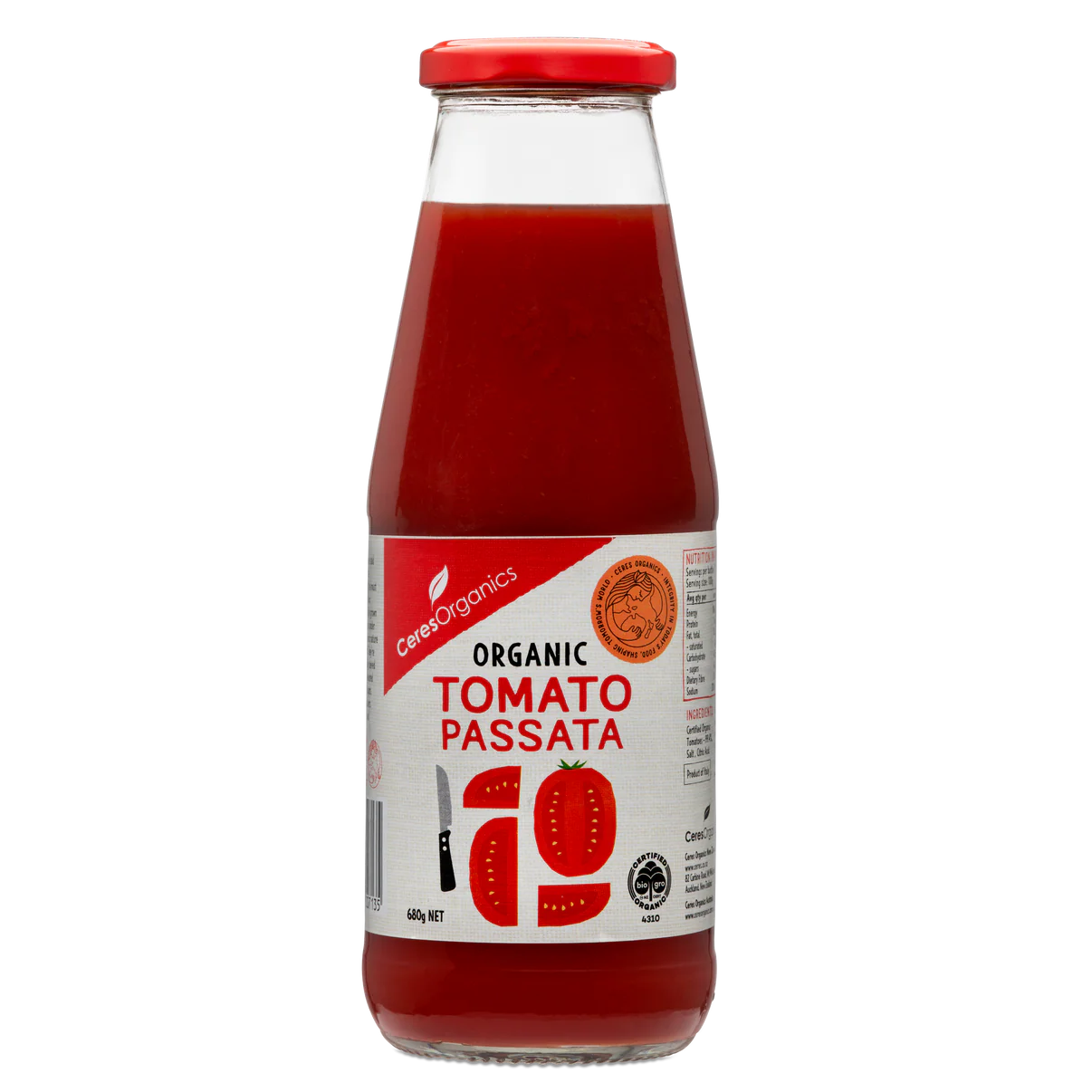 Ceres Organics Tomato Passata 680g