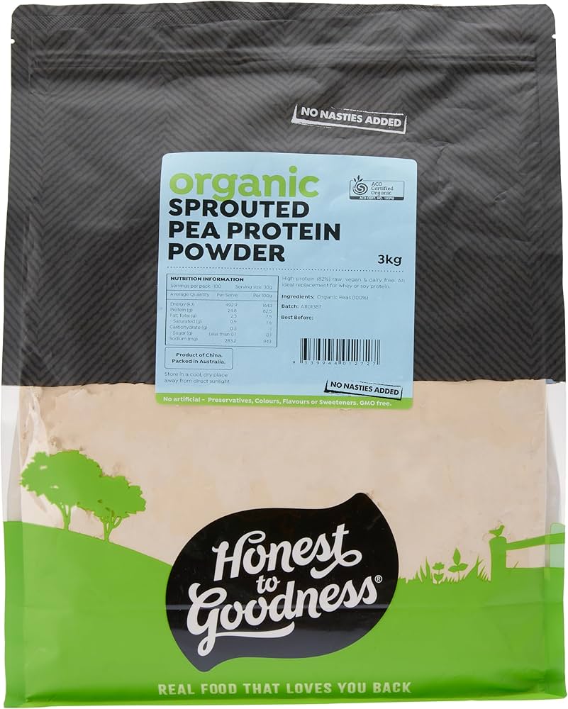 Honest to Goodness Organic Sprouted Pea Protein Powder 750g