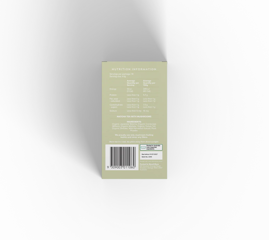 Bondi Blyss Mushroom Powered Premium Matcha