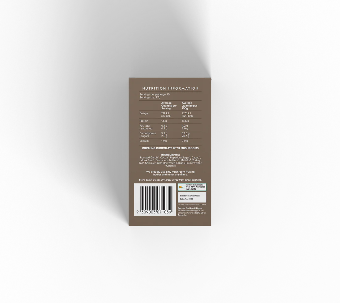 Bondi Blyss Mushroom Powered Drinking Chocolate