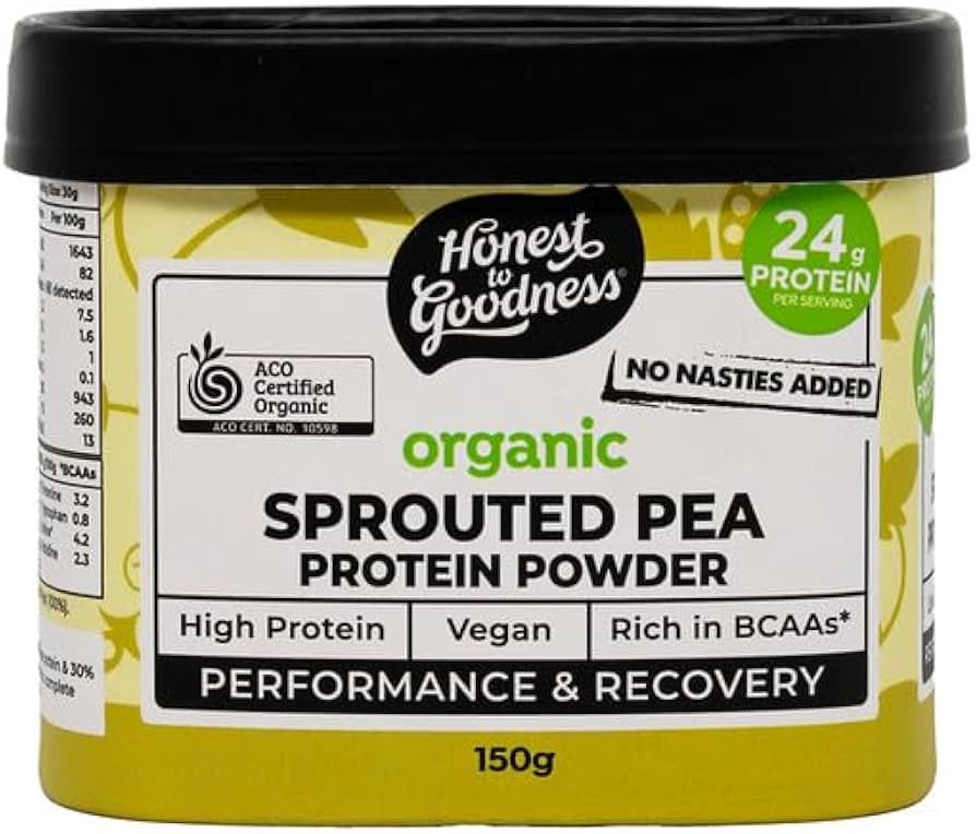 Honest to Goodness Organic Sprouted Pea Protein Powder 150g