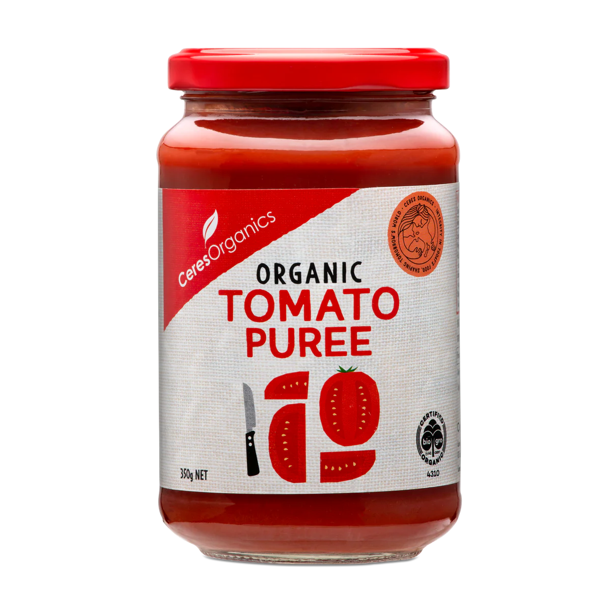 Ceres Organics Tomato Puree 350g