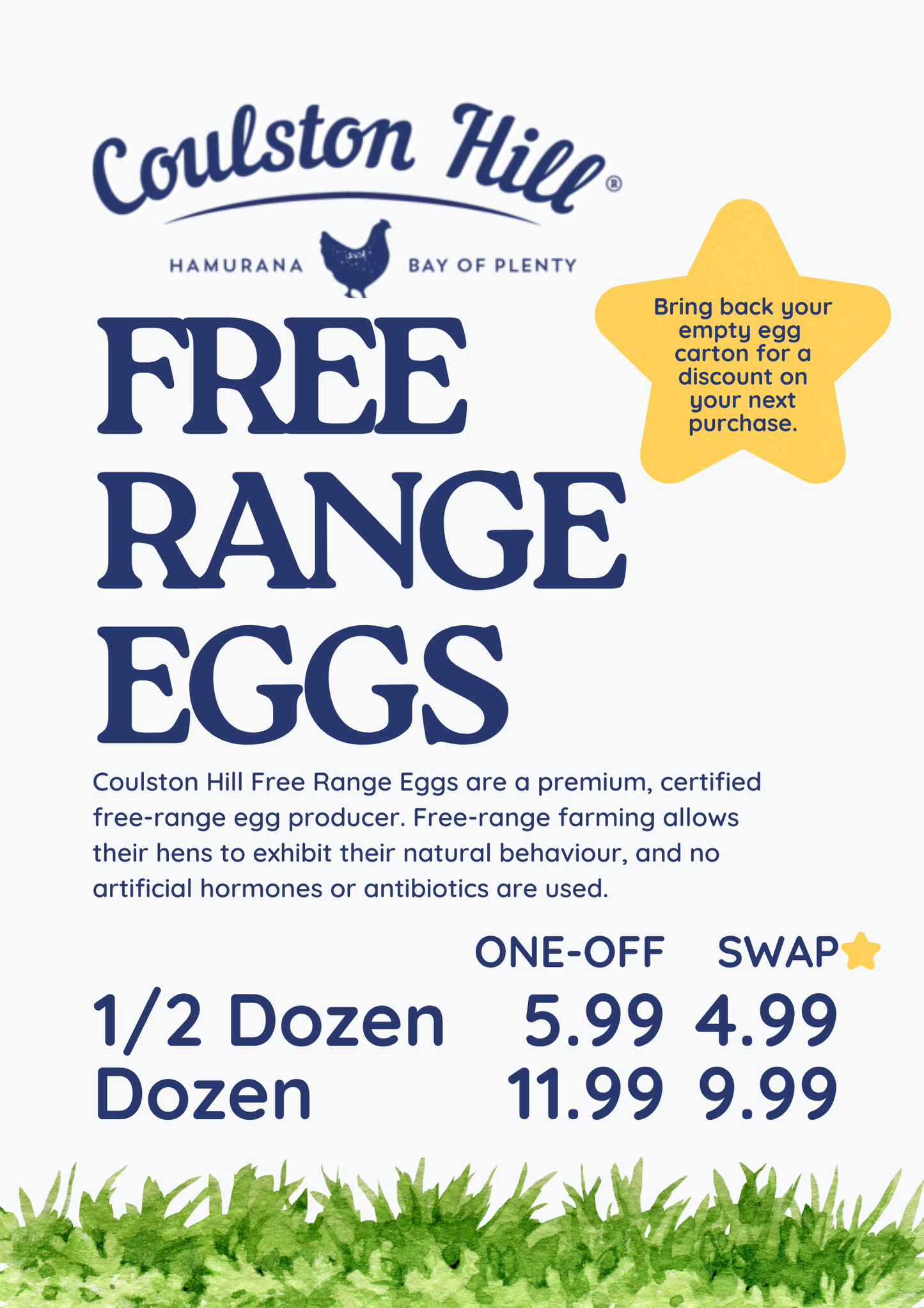 Coulston Hill Free Range Eggs